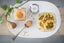 Crumble cookies alla composta di pera e lime