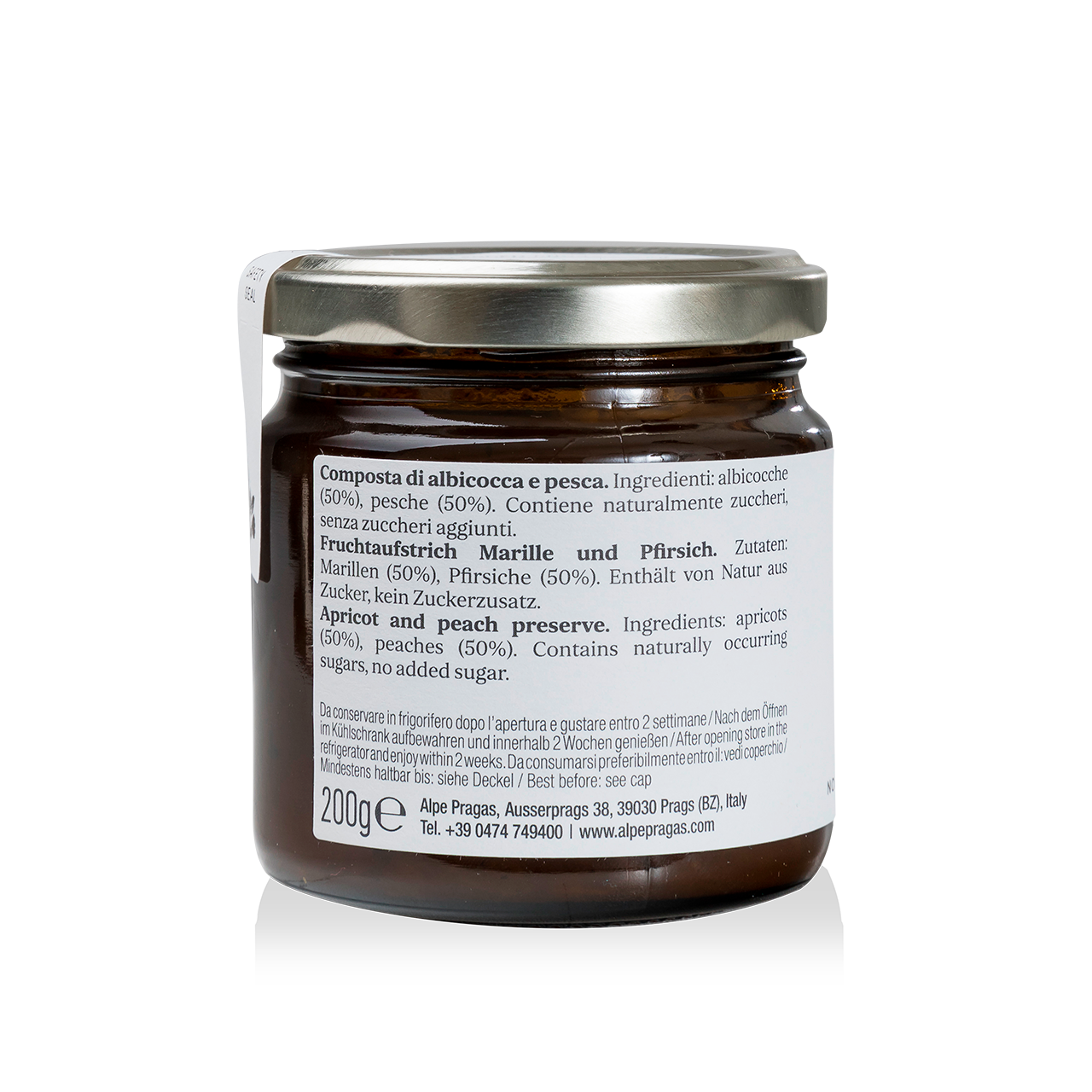 Marille + Pfirsich 200g – Alpe Pragas
