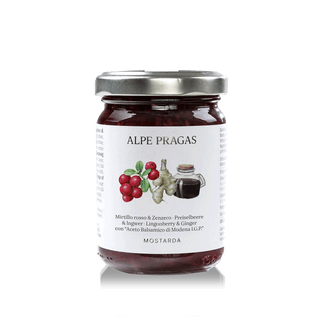 Mostarda Mirtillo rosso, Zenzero e "Aceto Balsamico di Modena I.G.P." 160g