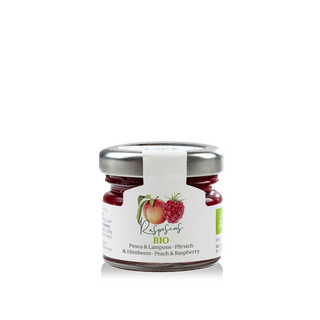 Organic fruit preserve Peach & Raspberry 30g
