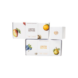 Cartone regalo con 3 composte di frutta limited edition 220g Nr.01-03-04