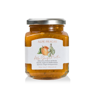 Alpe Pragas, Composta di frutta Albicocca, Zenzero & Menta 335g