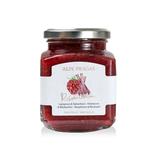 Alpe Pragas, Composta di frutta Lampone & Rabarbaro 335g