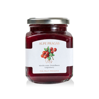 Alpe Pragas, Composta di frutta Mirtillo rosso 335g
