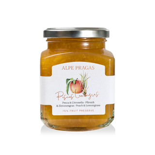 Alpe Pragas, Composta di frutta Pesca & Citronella 335g