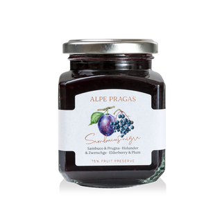 Alpe Pragas, Composta di frutta Sambuco & Prugna 335g