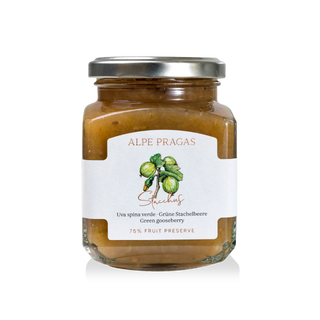 Alpe Pragas, Composta di frutta Uva spina verde 335g