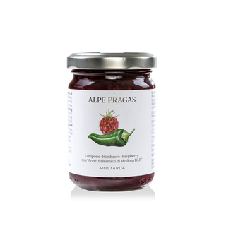 Alpe Pragas, Mostarda Lampone con "Aceto Balsamico di Modena I.G.P."160g